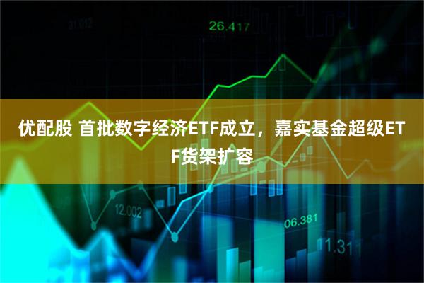 优配股 首批数字经济ETF成立，嘉实基金超级ETF货架扩容