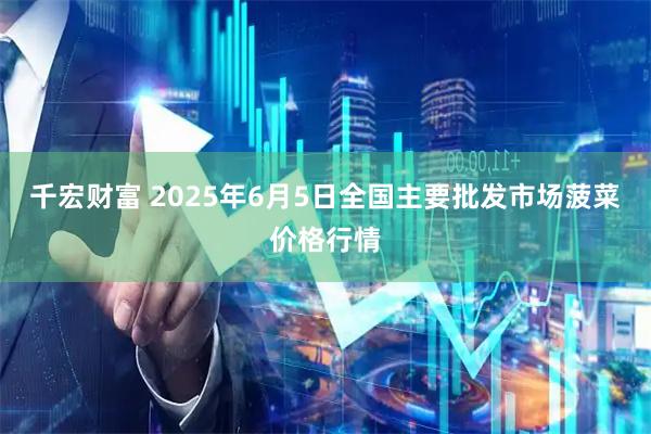 千宏财富 2025年6月5日全国主要批发市场菠菜价格行情