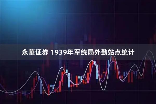 永華证券 1939年军统局外勤站点统计